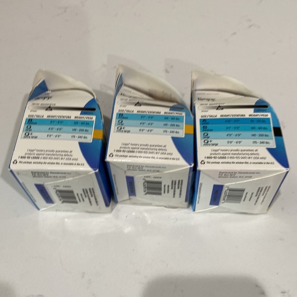 L'eggs Sheer Energy Pantyhose Nude and Jet Black Control Top size B - Picture 10 of 13